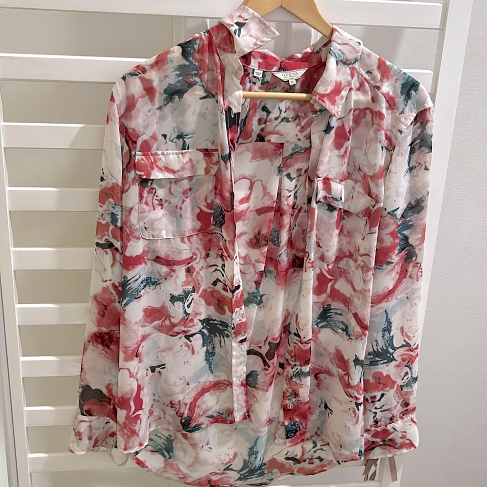 Guess long sleeve shirt for women